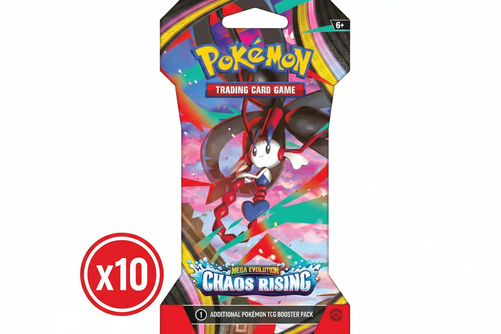 Pokémon trading card game pack with colorful design