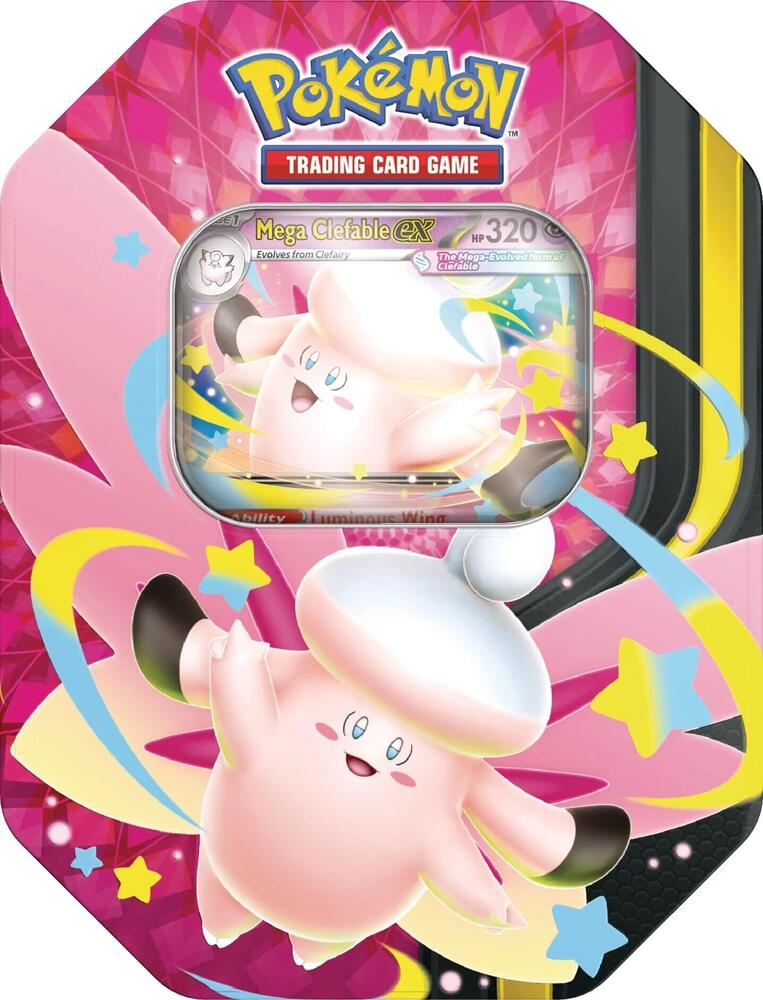 Pokémon TCG: Mega Moonlit Tin - Mega Clefable ex - Chaos Rising
