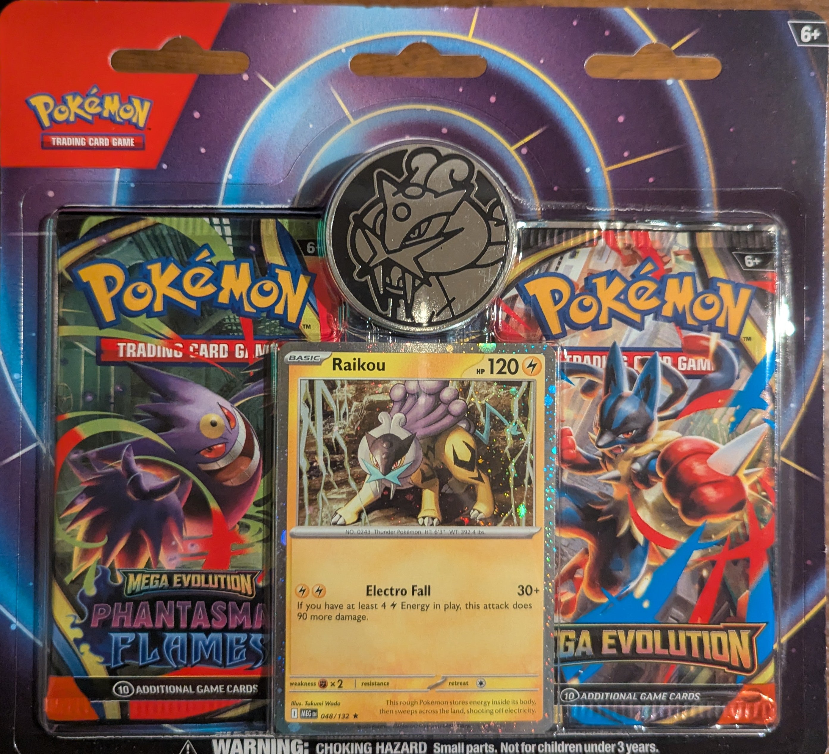 Pokémon TCG: Phantasmal Flames & Mega Evolution 2-Pack Blister [Raikou Promo]