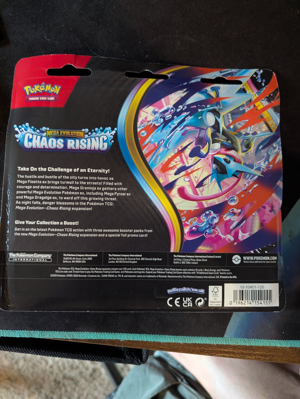 Pokemon Chaos Rising 3 pack blister with promo card