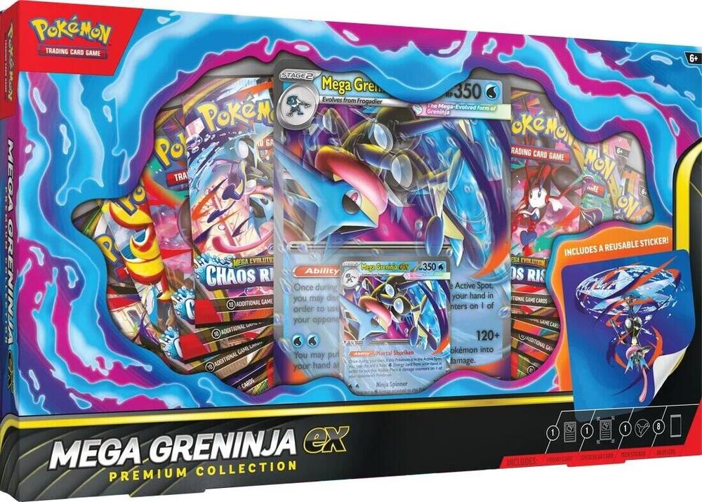 Pokémon TCG: Mega Greninja ex Premium Collection - Chaos Rising